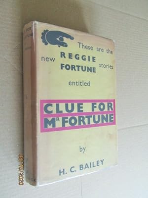 A Clue For Mr Fortune First Edition Hardback in Original Dustjacket