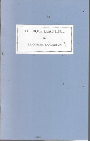 Seller image for The Book Beautiful (Cornell University Library Conservation Department) for sale by Bookfeathers, LLC