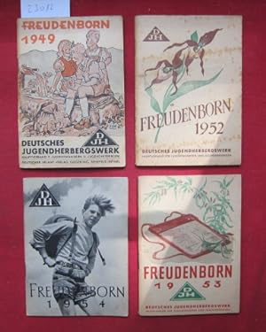 4 Hefte: Freudenborn 1949, 1952 - 1954. DJH - Deutsches Jugendherbergswerk. Hauptverband f. Jugen...