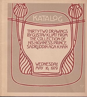 Bild des Verkufers fr Thirty-Two Drawings by Gustav Klimt from the Collection of His Highness Prince Sadruddin Aga Khan. zum Verkauf von Graphem. Kunst- und Buchantiquariat