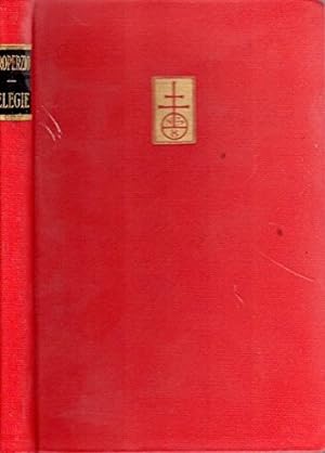 Bild des Verkufers fr ELEGIE SESTO PROPERZIO TESTO A FRONTE LIPPARINI 1950 ZANICHELLI zum Verkauf von MULTI BOOK