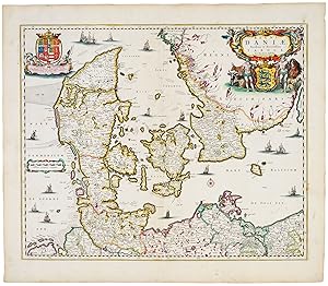 Image du vendeur pour Regni Daniae Novissima et Accuratissima Tabula. mis en vente par Altea Antique Maps
