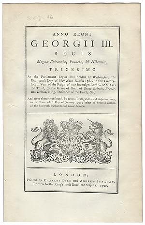 WILLIAM PENN ANNUITY ACT (1790). An Act for settling and securing a certain Annuity for the Use o...