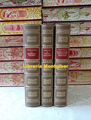 Immagine del venditore per Coleccion de Clsicos Espaoles . Edicin facsimil (3 Tomos) . Tomo I : La Perfecta Casada y El Cantar de los Cantares . Tomo II : El Conde Lucanor . Tomo III : Relaciones de la vida del escudero Marcos de Obregon . venduto da montgiber