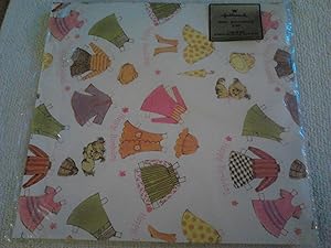 Vintage Girl Birthday Paper Doll Gift Wrapping Paper [Stationery]