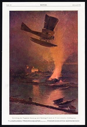 Antique Print-ADVERTISING-AIRCRAFT MANUFACTURING-FRIEDRICHSHAFEN-CAR-WEISER-1918