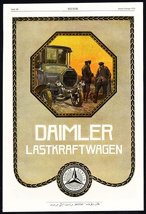 Antique Print-ADVERTISING-DAIMLER-TRUCKS-ZENITH-CARBURETOR-CAR-GERMANY-1918