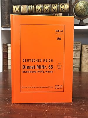 Deutsches Reich, Dienst MiNr. 65, Dienstmarke 10 Pfg. orange. (= Infla Bücherei Nr. 50).