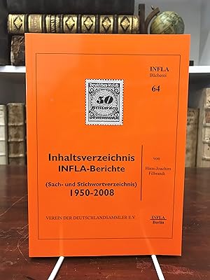 Inhaltsverzeichnis Infla-Berichte (Sach- und Stichwortverzeichnis) 1950 - 2008. (= Infla-Bücherei...