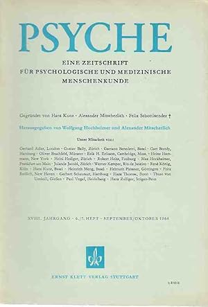 Imagen del vendedor de Heft 6/7; Sept. / Oktober 1964. Psyche . XVIII. Jg. a la venta por Fundus-Online GbR Borkert Schwarz Zerfa