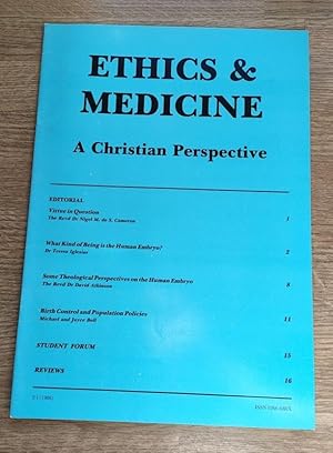 Seller image for Ethics & Medicine: A Christian Perspective: Issue 2:1 (1986) for sale by Peter & Rachel Reynolds