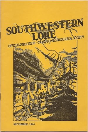 Seller image for Southwestern Lore - Volume X, Number 2, September 1944 for sale by Florida Mountain Book Co.