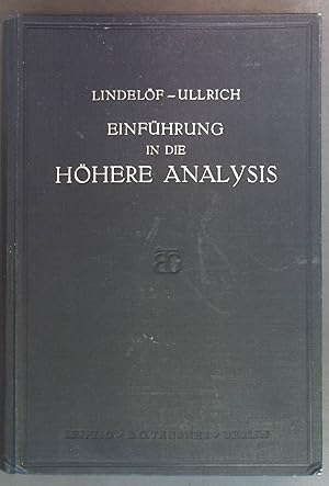 Image du vendeur pour Einfhrung in die hhere Analysis: Zum Selbststudium und fr Studierende der ersten Semester. mis en vente par books4less (Versandantiquariat Petra Gros GmbH & Co. KG)