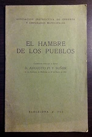 Bild des Verkufers fr El hambre de los pueblos zum Verkauf von Llibres Bombeta