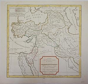 Carte des Premiers Ages du Monde. Geographie Ecclesiastique de la Turquie d'Asie et de la Perse. ...