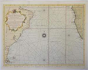 Carte de l'Ocean Meridional Dressee pour Servir a l'Histoire Generale des Voyages. Map]