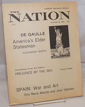 Seller image for The Nation: Vol. 201, No. 18, Monday, November 29 1965 for sale by Bolerium Books Inc.