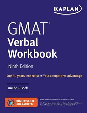 Imagen del vendedor de GMAT Verbal Workbook : Over 200 Practice Questions + Online a la venta por GreatBookPrices