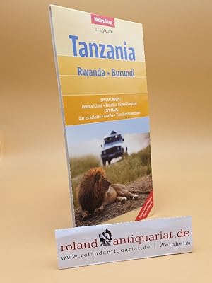 Tanzania, Rwanda, Burundi : special maps: Pemba Island, Zanzibar Island (Unguja) ; city maps: Dar...