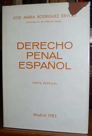 Imagen del vendedor de DERECHO PENAL ESPAOL. Parte especial. Novena edicin a la venta por Fbula Libros (Librera Jimnez-Bravo)