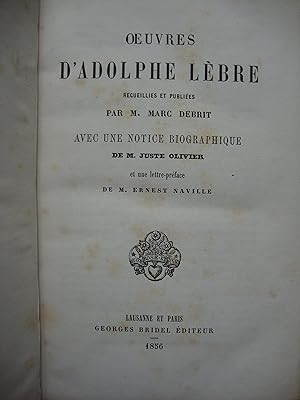 Oeuvres d'Adolphe Lèbre