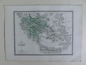 CARTE DE LA GRECE. Pl. 58. Geographie Universelle de Malte-Brun