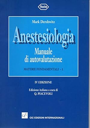 Image du vendeur pour Anestesiologia - Manuale di autovalutazione - Materie fondamentali - 1 mis en vente par MULTI BOOK