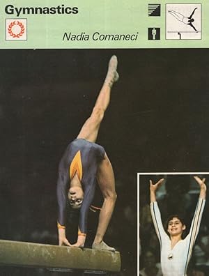 Image du vendeur pour Gymnastics Nadia Comaneci Romanian 1972 Olympic Games Card mis en vente par Postcard Finder