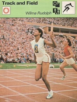 Wilma Rudolph Track & Field Olympic Games Card
