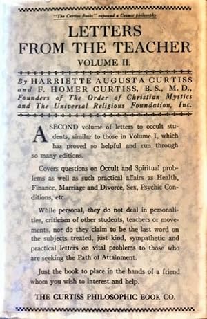 Seller image for Letters From the Teacher, Volume II - From the Teacher of The Order of Christian Mystics (Order of the 15) for sale by Alplaus Books