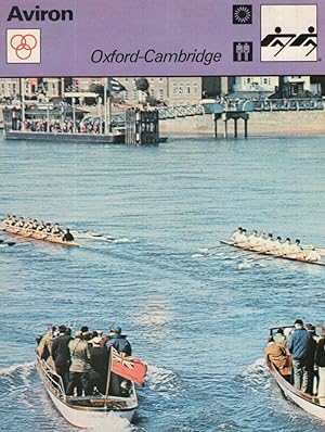 Aviron Boat Race 1972 Olympic Games Vintage Card