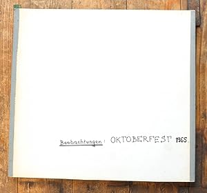 Imagen del vendedor de Betrachtungen: Oktoberfest 1965 - Portfolio mit 12 Original-Photographien. a la venta por Antiquariat Thomas Rezek