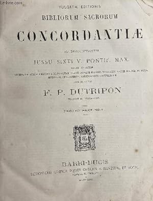 Seller image for Bibliorum sacrorum concordantiae ad recognitionem jussu sixti v. pontif. max. - editio secunda for sale by Le-Livre