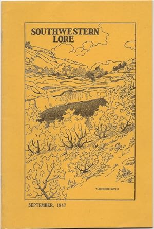 Seller image for Southwestern Lore - Volume XIII, Number 2, September 1947 for sale by Florida Mountain Book Co.