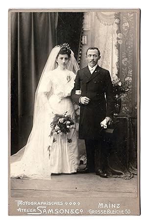 Originalfotografie Hochzeitspaar um 1911