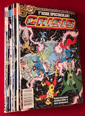 Imagen del vendedor de Crisis on Infinite Earths (ORIGINAL 1985 FIRST PRINTING 12 COMIC RUN); THE 1985 DEATH OF "SUPERGIRL" AND THE BARRY ALLEN "FLASH"!!! a la venta por Back in Time Rare Books, ABAA, FABA