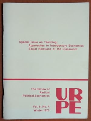 Bild des Verkufers fr URPE: The Review of Radical Political Economics. Vol. 6 No. 4. Winter 1975 zum Verkauf von GuthrieBooks