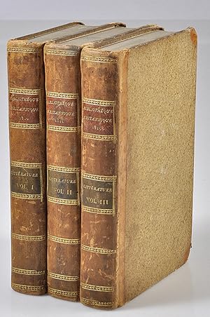 BIBLIOTHÈQUE BRITANNIQUE ; ou Recueil extrait des ouvrages anglais périodiques et autres, des Mém...