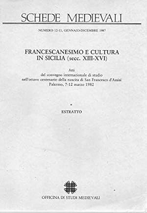 Immagine del venditore per Francescanesimo e Cultura in Sicilia venduto da MULTI BOOK