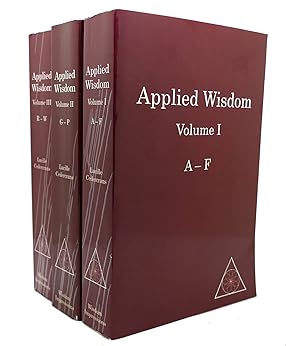 Seller image for APPLIED WISDOM IN THREE VOLUMES for sale by Rare Book Cellar