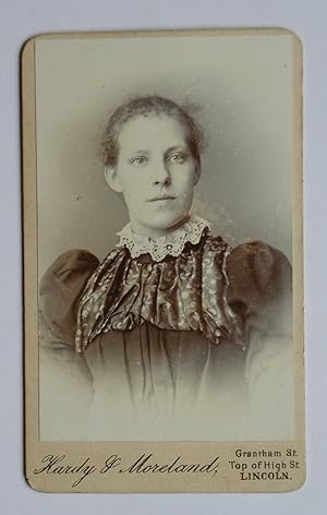 Carte De Visite Photograph: Portrait of a Young Woman.