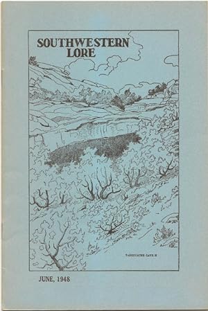 Seller image for Southwestern Lore - Volume XIV, Number 1, June 1948 for sale by Florida Mountain Book Co.