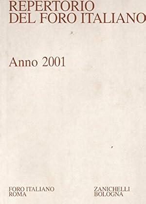 Immagine del venditore per Repertorio del foro romano 2001 venduto da MULTI BOOK