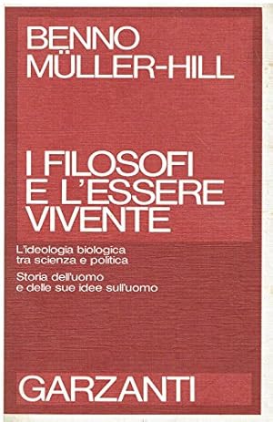 Imagen del vendedor de I filosofi e l'essere vivente a la venta por MULTI BOOK