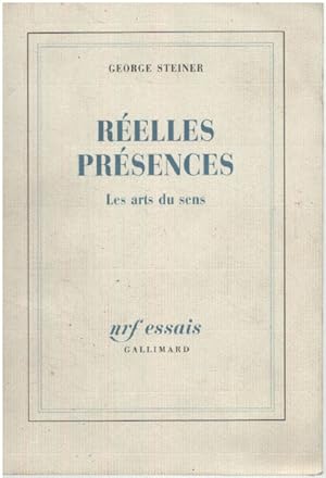 Seller image for Relles prsences: Les arts du sens for sale by librairie philippe arnaiz