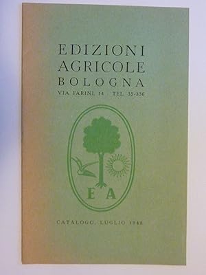 EDIZIONI AGRICOLE BOLOGNA CATALOGO LUGLIO 1948