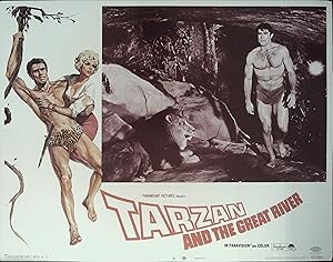 Image du vendeur pour Tarzan and the Great River Lobby Card #8 1967 Mike Henry, Jan Murray mis en vente par AcornBooksNH