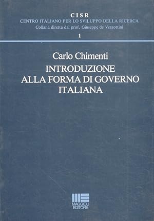 Introduzione alla forma di governo italiana.