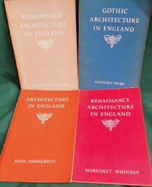 Architecture. Renaissance, Gothic, Romanesque, etc. 4 booklets. 1946-52