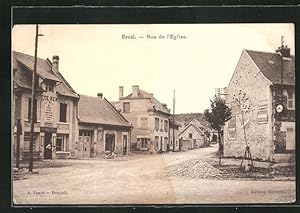 Carte postale Urcel, Rue de l`Eglise